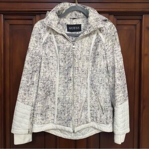 Guess Hooded Lined Stylish Thick Jacket